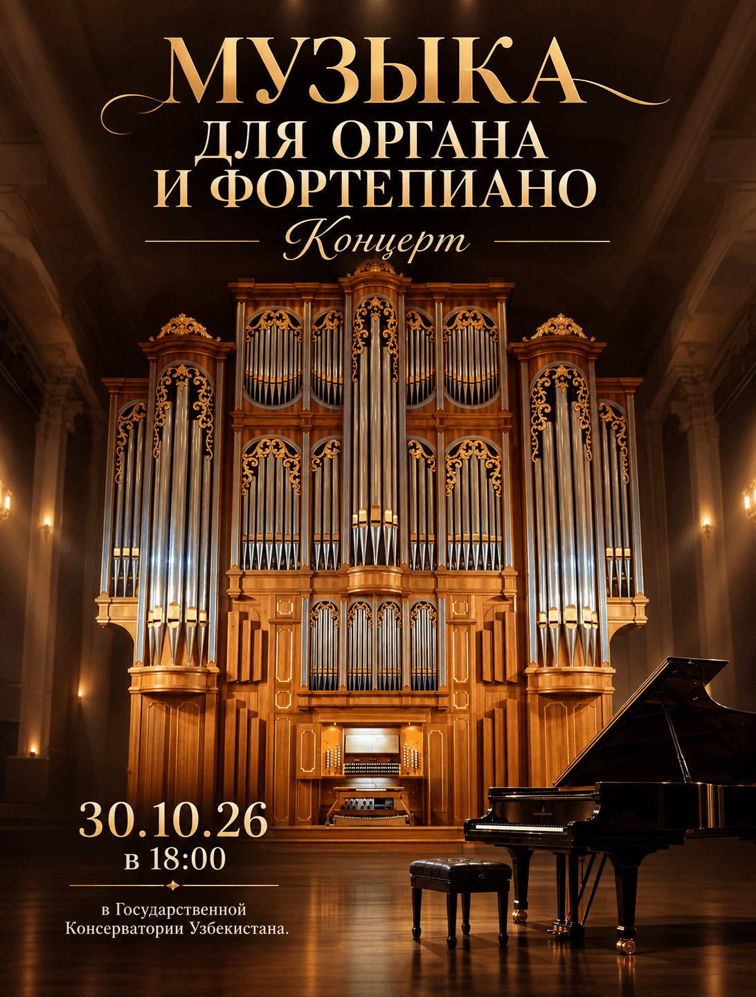 Музыка для органа и фортепиано